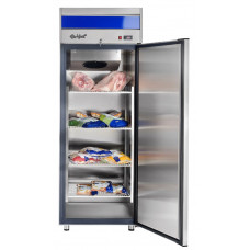 Шкаф холодильный низкотемпературный ШХн-0,5-01 нерж. Abat из нержавеющей стали с глухими дверьми