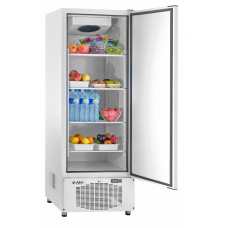 Шкаф холодильный низкотемпературный ШХн-0,7-02 краш. с нижним агрегатом, глухими дверьми и крашенным корпусом