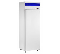 Шкаф холодильный среднетемпературный ШХс-0,7 краш. с верхним агрегатом,  глухими дверьми и объемом 0,7 м.куб