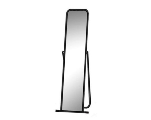 5МS-01 (чёрный муар) Зеркало примерочное напольное, 480х440x1550Hмм, зеркальное полотно 1500х250мм