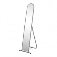 5МSO-01 (белый матовый) Зеркало примерочное напольное, 490х440x1550Hмм, зеркальн полотно 1500х250мм