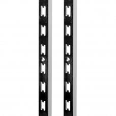 A009-1.2 Стойка перфорированная (30х17 мм), L=2400мм, толщ. 1,2 мм, хром
