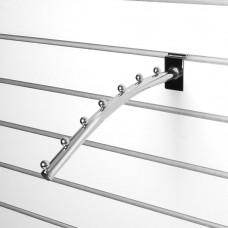 A019-350 Кронштейн наклонный изогнутый с 7-ю шариками, d=19мм, длина 350мм, хром