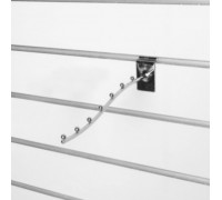 A105-350 Кронштейн изогнутый с 9-ю шариками, d=6мм, длина 350мм, хром