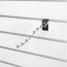 A105-350 Кронштейн изогнутый с 9-ю шариками, d=6мм, длина 350мм, хром