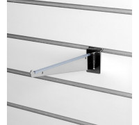 A221c Кронштейн под полку, длина 250 мм с уплотнителем, хром