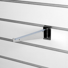 A223c Кронштейн под полку, длина 350 мм с уплотнителем, хром