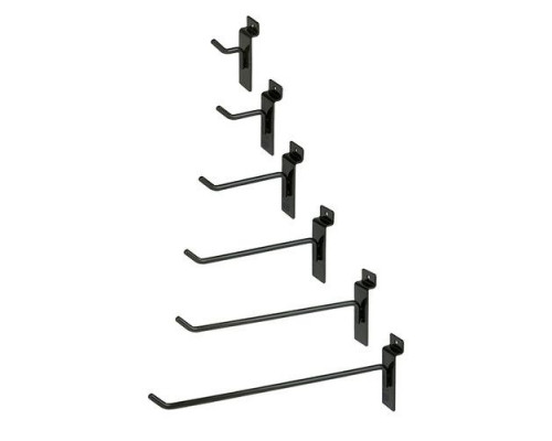A*292/6 Крючок, длина 200мм, d=6мм, без наконечника, черный