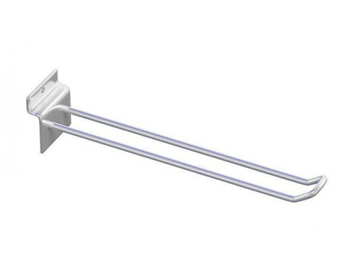 A302c Еврокрючок двойной, длина 200мм d=5mm хром