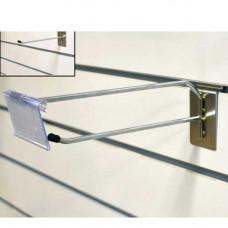 A325-300, d.5, Type 1 Крючок одинарный под ценникодержатель (А327-А328) длина 300 мм, d=5mm, хром