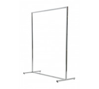 AST-01* (чёрный муар) Вешало для одежды напольное одинарное, 1200Lх1500Hx525Dмм