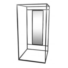 AST-PKZ (2 эл. Черный муар) Кабина примерочная ,1000х1000х2000Hмм с зеркалом, 500х1500Нмм