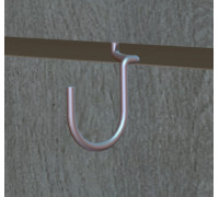 ЕК324 Крючок универсальный полукруглый, цинк