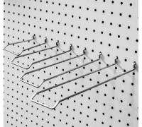 ЕКР552 Крючок для ценникодержателя для перфорированной панели, L=200мм