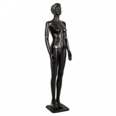 MDb-01 Манекен женский, чёрный, с лицом, 178, 82-60-86