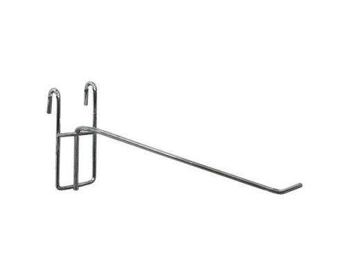 FG293-1 (L5/D5) Крючок на сетку 250мм, d.5мм (крепление пруток), хром