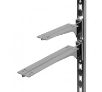 G023-200 Кронштейн центральный для полки ДСП или стекло, L=200мм, хром