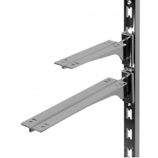 G023-300 Кронштейн центральный для полки ДСП или стекло, L=300мм, хром