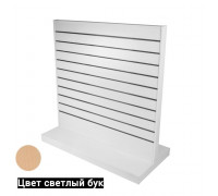 GI-1200 Гондола I-образная напольная светлый бук, 1241*604*1298 мм, (МДФ/ ДСП), шаг паза100 мм