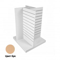 GX-400 Гондола X-образная напольная светлый бук, 618*618*1282 мм, ( МДФ/ ЛДСП),, шаг паза 100 мм