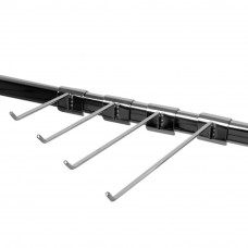 H001-250/5 Крючок на овальную трубу, L=250мм, d=5мм, хром