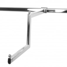 H012 Вешалка-меандр на овальную трубу, 430х245мм, хром