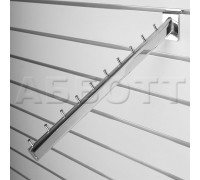 A111-10p/c Кронштейн наклонный с 10-ю штырьками, длина 400мм хром