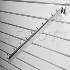 A111-10p/c Кронштейн наклонный с 10-ю штырьками, длина 400мм хром