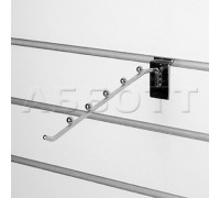 A135-250 Кронштейн наклонный прямой с 5-ю шариками, d=6мм, длина 250мм, хром