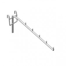 FG7-104p/200 Кронштейн наклонный с 5-ю штырьками, 200мм, хром