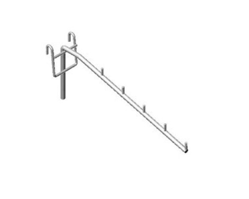 FG7-104p/200 Кронштейн наклонный с 5-ю штырьками, 200мм, хром