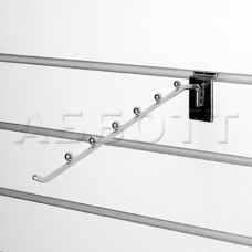 A135-300 Кронштейн наклонный прямой с 6-ю шариками, d=6мм, длина 300мм, хром