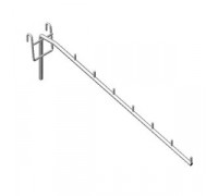 FG7-104p/300 Кронштейн наклонный с 7-ю штырьками, 300мм, хром