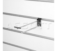 A325/150, d.5, Type2 Крючок одинарный прямой под ценникодержатель(А327-А328) длина150мм, d=5mm, хром