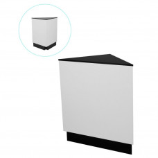 MDC Прилавок черный/белый - угловой соединительный элемент