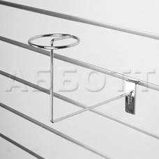 F118(А)c/5 Подставка для шляп, d=100 мм, H=145 мм, хром