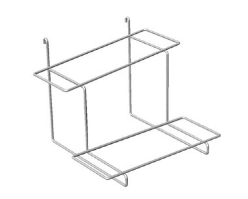 FG7-142 Полка комбинир. двухярусная для обуви 250х220хh190мм, хром