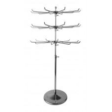 QXD019/GO-F2 Вешало настольное 3-х ярусное, H=700мм, хром