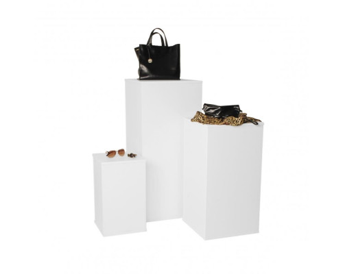 SB-303050 Куб 300х300х500H, ЛДСП 16мм, с дном, 90 гр. белый шагрень