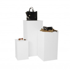 SB-404075 Куб 400х400х750H, ЛДСП 16мм, с дном, 90 гр. Белый шагрень