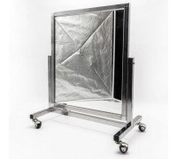 ST-04 (2 эл. рама - черный муар) Зеркало напольное для обуви, 550Lx700Hx425Dмм, полотно 540х500мм