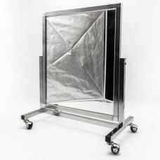 ST-04 (2 эл. рама - черный муар) Зеркало напольное для обуви, 550Lx700Hx425Dмм, полотно 540х500мм