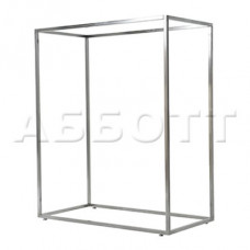 AST-02* (хром) Вешало для одежды напольное двойное, 1200Lх1500Hx600Dмм