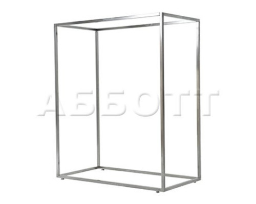 AST-02* (хром) Вешало для одежды напольное двойное, 1200Lх1500Hx600Dмм