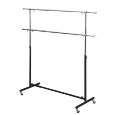 Z1-003/HJ-26 Вешало П-образное с 2-мя перекладинами, L=1200-2100мм, H=750-2000мм, черное