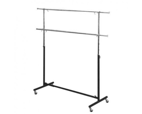 Z1-003/HJ-26 Вешало П-образное с 2-мя перекладинами, L=1200-2100мм, H=750-2000мм, черное