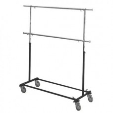 Z1-007 Вешало П-образное с 2-мя перекладинами, L=1200-2100мм, H=750-2000мм, черное