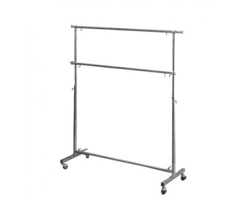 Z1-025с Вешало П-образное с 2-мя перекладинами, L=1200-2100мм, H=2000мм, хром