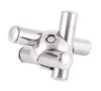 Z-JOK-chr-001SX Зажим для 3-х труб левый