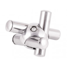 Z-JOK-chr-001SX Зажим для 3-х труб левый